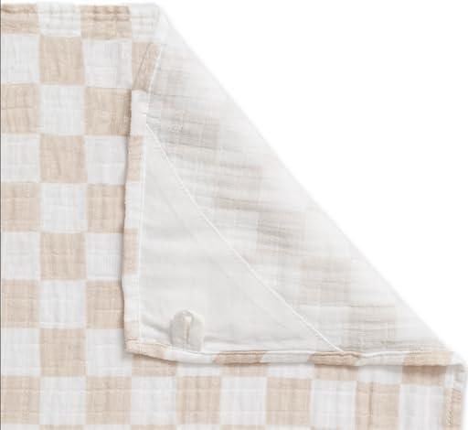 image:imageItzy Ritzy Breastfeeding Boss MultiUse Cover A Nursing Cover Swaddle Car Seat Wrap Tummy Time Mat amp Burp Cloth All in One Made of Soft Muslin Fabric amp Measures 47 x 47 Sage MudclothCheckerboard