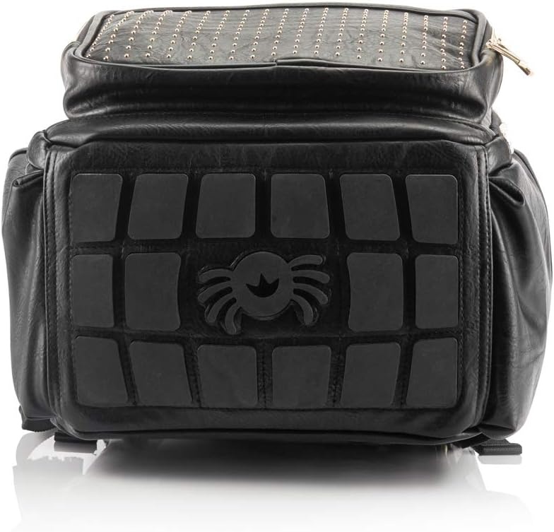 image:imageChelsea Cole For Itzy Ritzy Diaper Bag Backpack Large Capacity Boss Backpack Diaper Bag Includes Changing Pad Stroller Clips and Tassel Camo with Stag Head Print Interior and Black HardwareBlack With Gold Hardware