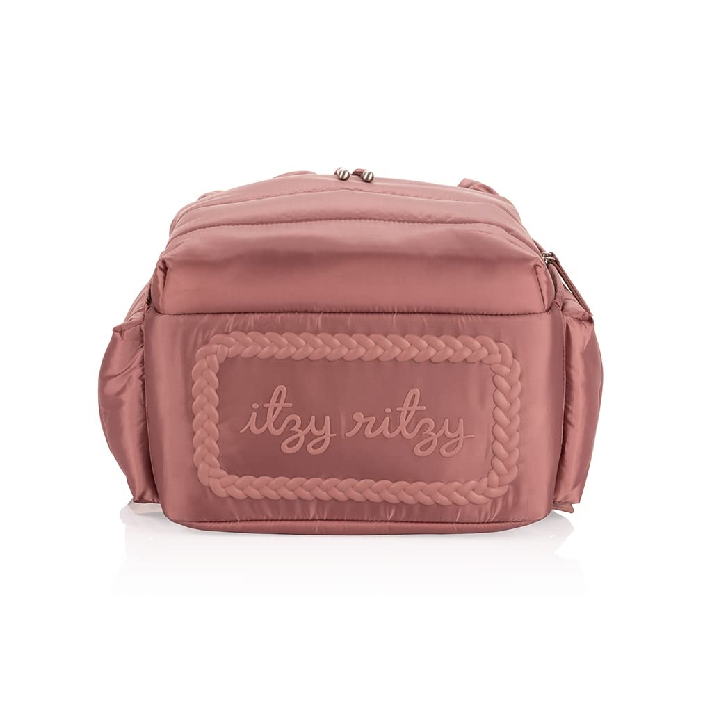 image:imageItzy Ritzy Dream Diaper Bag Backpack Compact Baby Backpack Diaper Bag with 14 Pockets Changing Pad Stroller Straps Laptop Pocket amp Comfortable Straps Canyon Rose