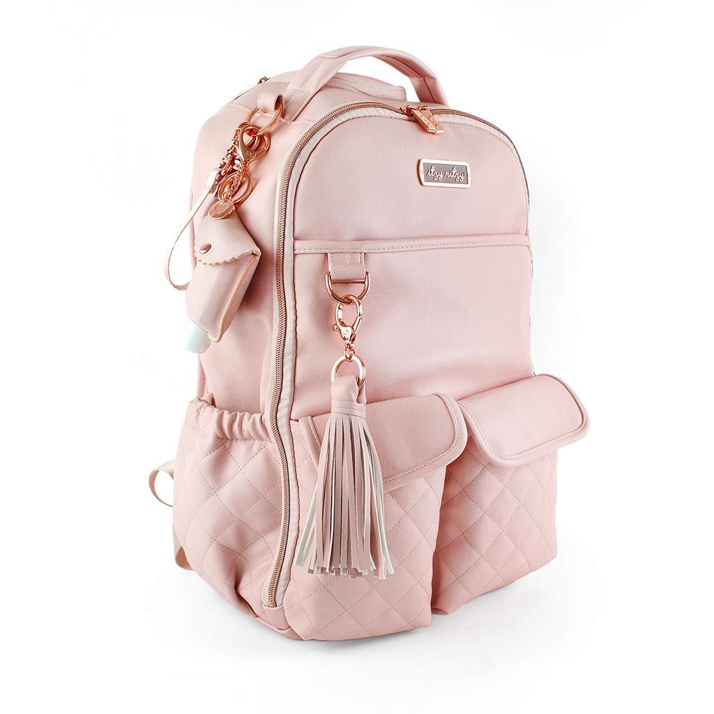 image:imageItzy Ritzy Hand Sanitizer Holder Hand Sanitizer Case Keychain Fits 2Ounce Bottles of Sanitizers Not Included Clips to Diaper Bag Purse or Travel Bag Blush