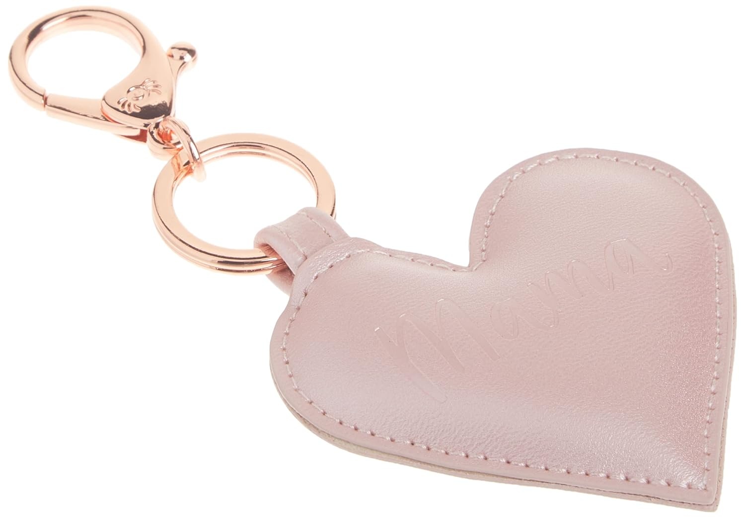 image:imageItzy Ritzy HeartShaped Diaper Bag Charm Purse Keychain amp Luggage Tag Elegant Accent with Lobster Clasp for Easy Attachment amp Personalization Versatile Accessory 6 Long amp 3 Wide Blush