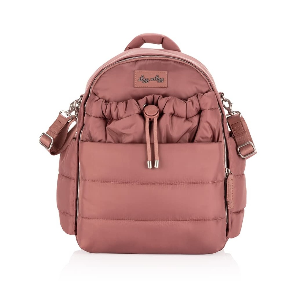 image:imageItzy Ritzy Dream Diaper Bag Backpack Compact Baby Backpack Diaper Bag with 14 Pockets Changing Pad Stroller Straps Laptop Pocket amp Comfortable Straps Canyon Rose