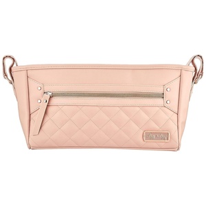 image:imageItzy Ritzy Adjustable Stroller CaddyOrganizer  Stroller Organizer Bag Featuring Front Zippered Pocket 2 Builtin Interior Pockets amp Adjustable Straps to Fit Nearly Any Stroller Blush