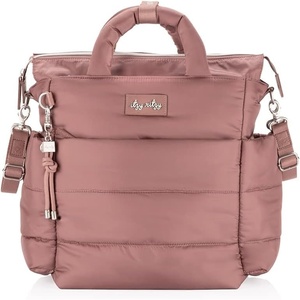image:imageItzy Ritzy Dream Convertible Diaper Bag Tote Backpack  Baby Diaper Bag with 14 Pockets Changing Pad amp More Coffee amp CreamCanyon Rose