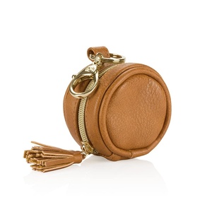 image:imageItzy Ritzy Pacifier Holder Case with Clip  Pacifier Case Includes Clasp to Easily Attach to a Diaper Bag or Purse Measures 25 in Diameter and Holds 2 Pacifiers BlackCognac