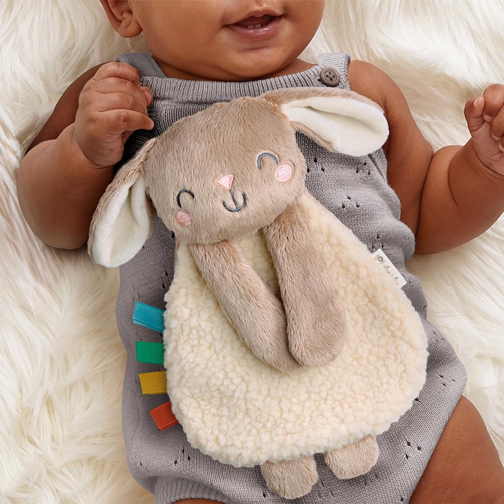 image:imageItzy Ritzy Bunny Lovey amp Crinkle Book Gift Set Learn amp Snuggle Gift Set Includes Soft Sherpa Bunny Lovey amp Soft Book with Flap Textures amp Crinkle Sounds BunnyPack of 1