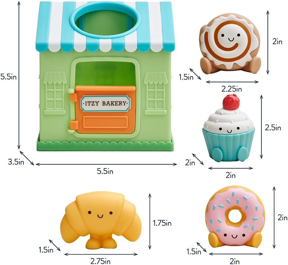image:imageItzy Ritzy Put amp Take Activity Toy Spill amp Fill Includes 4 Squeezable Pieces for Infants amp Toddlers Great for Sorting Imaginative Play amp Sensory Engagement BakeryBakery