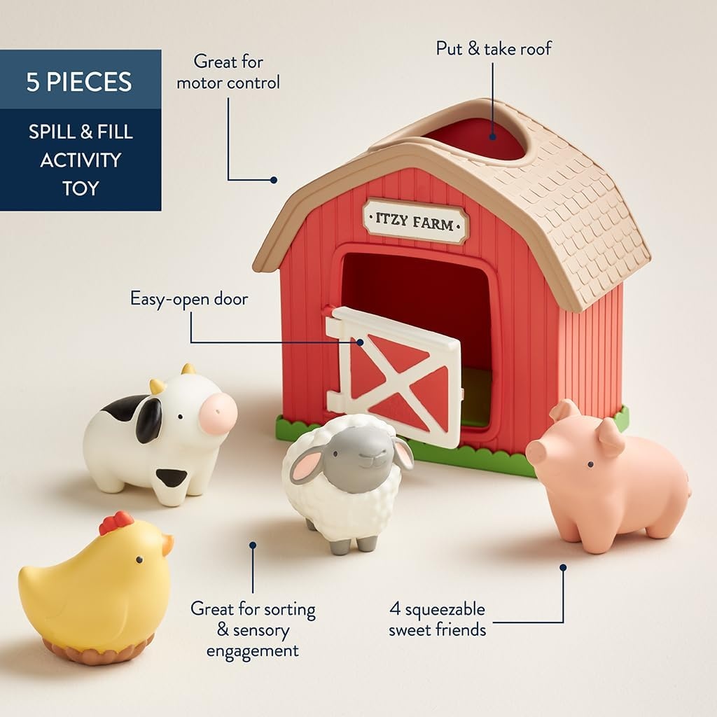 image:imageItzy Ritzy Put amp Take Activity Toy Spill amp Fill Includes 4 Squeezable Pieces for Infants amp Toddlers Great for Sorting Imaginative Play amp Sensory Engagement BakeryFarm