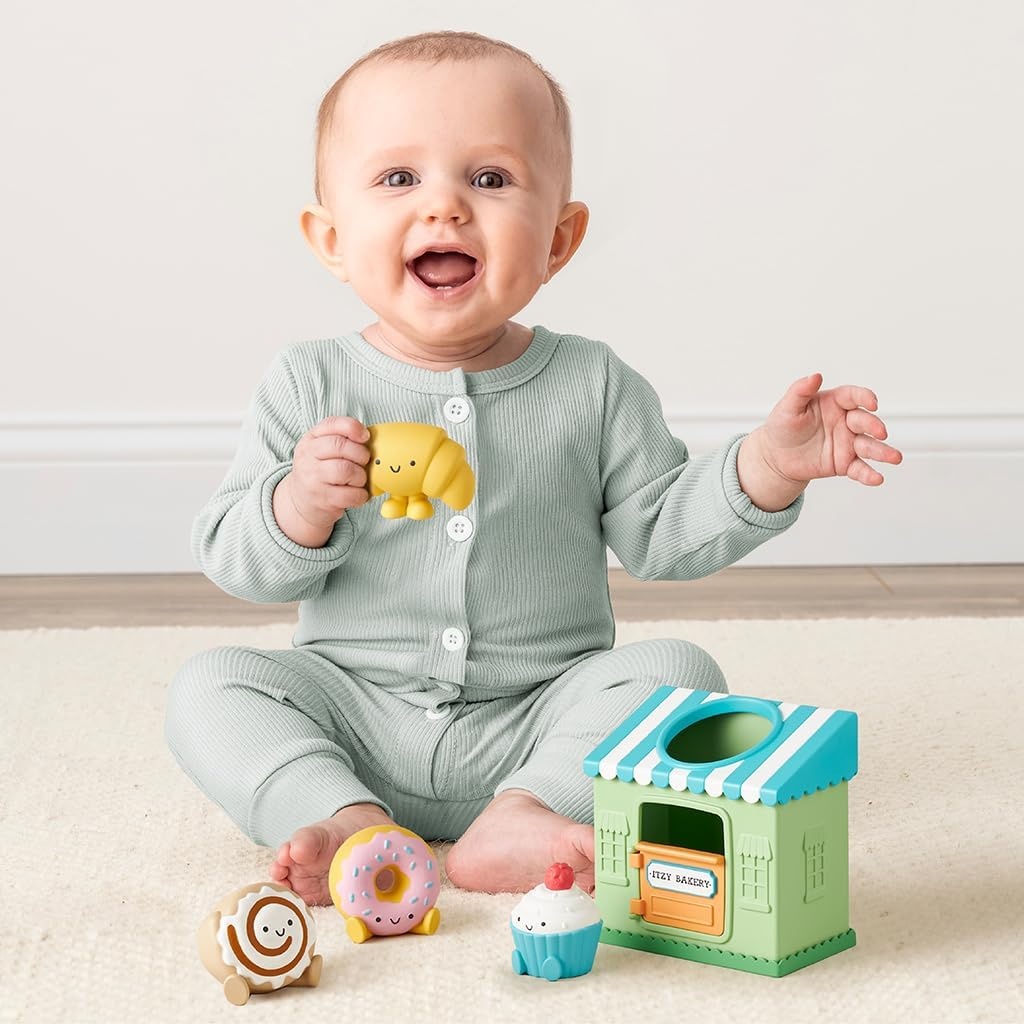 image:imageItzy Ritzy Put amp Take Activity Toy Spill amp Fill Includes 4 Squeezable Pieces for Infants amp Toddlers Great for Sorting Imaginative Play amp Sensory Engagement BakeryBakery