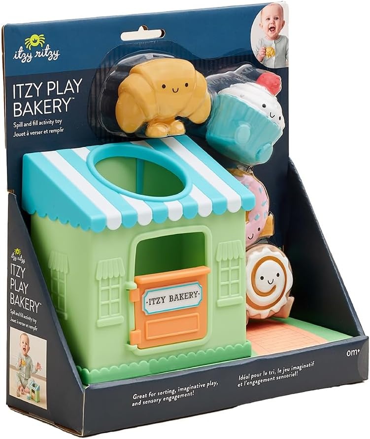 image:imageItzy Ritzy Put amp Take Activity Toy Spill amp Fill Includes 4 Squeezable Pieces for Infants amp Toddlers Great for Sorting Imaginative Play amp Sensory Engagement BakeryBakery