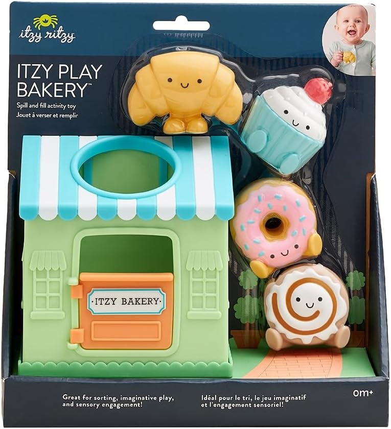 image:imageItzy Ritzy Put amp Take Activity Toy Spill amp Fill Includes 4 Squeezable Pieces for Infants amp Toddlers Great for Sorting Imaginative Play amp Sensory Engagement BakeryBakery