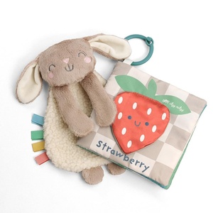 image:imageItzy Ritzy Bunny Lovey amp Crinkle Book Gift Set  Learn amp Snuggle Gift Set Includes Soft Sherpa Bunny Lovey amp Soft Book with Flap Textures amp Crinkle Sounds BunnyPack of 1