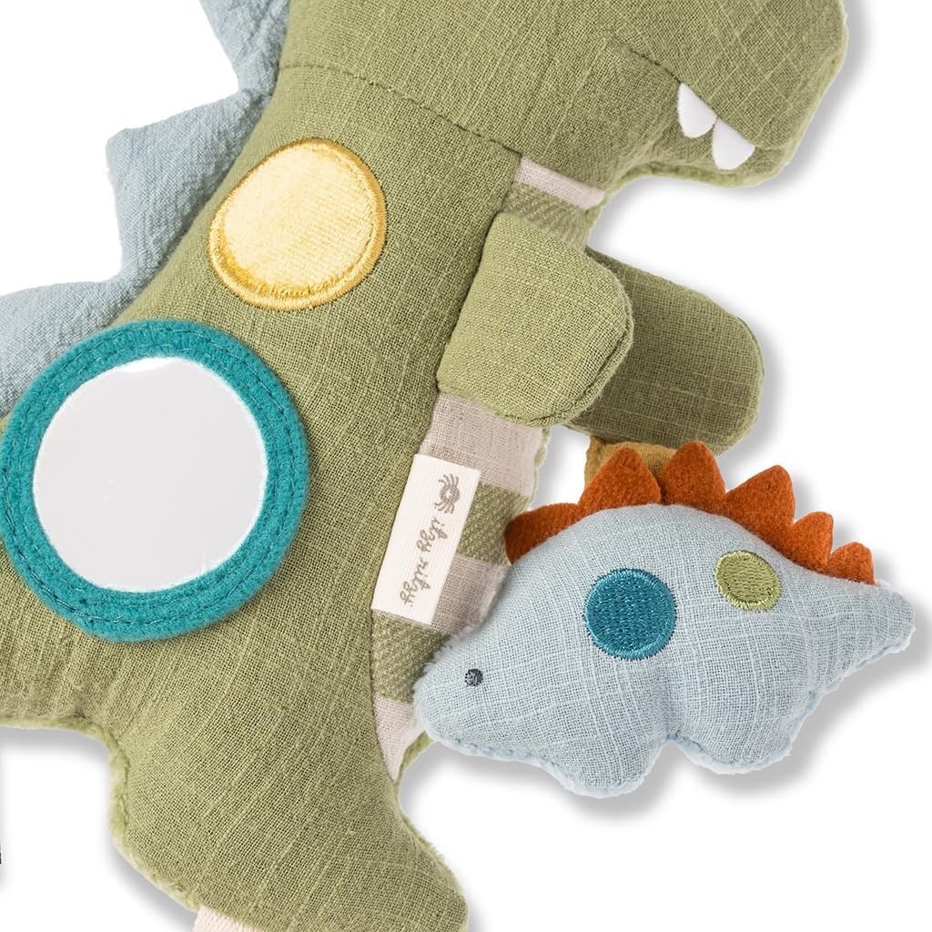 image:imageItzy Ritzy Bitzy Traveler Car Seat amp Stroller Toy for Babies Developmental Sensory Toy Features Crinkle amp Rattle Sounds amp Multiple Textures Hanging Travel Toy for OntheGo Entertainment DinosaurDinosaur