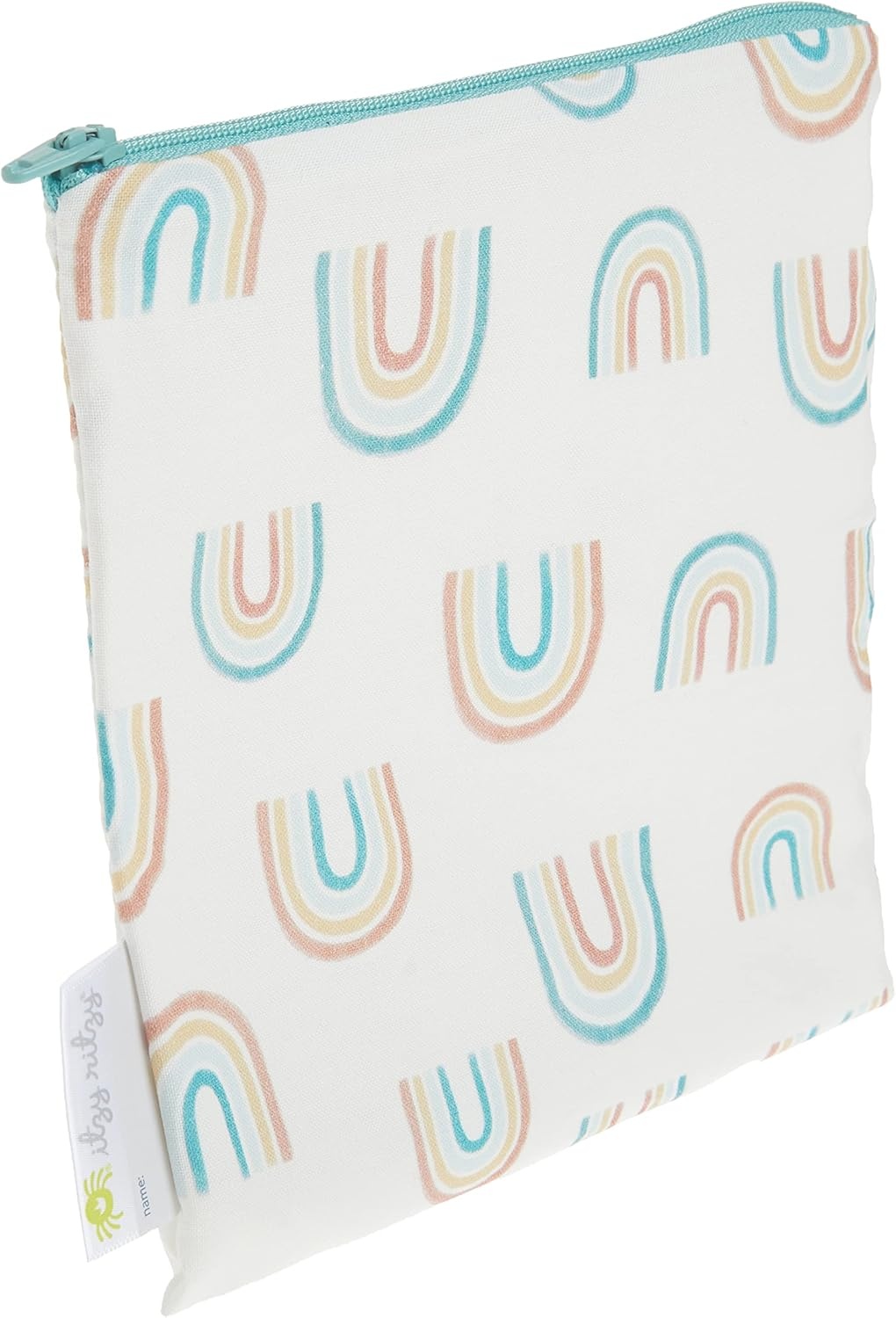 image:imageItzy Ritzy Reusable Snack Bag 7 x 7 BPAFree Pouch is Food Safe Washable and Ideal for Storing Snacks Pacifiers Electronics and Makeup in a Diaper Bags Purse or Travel Bag Over The Rainbow