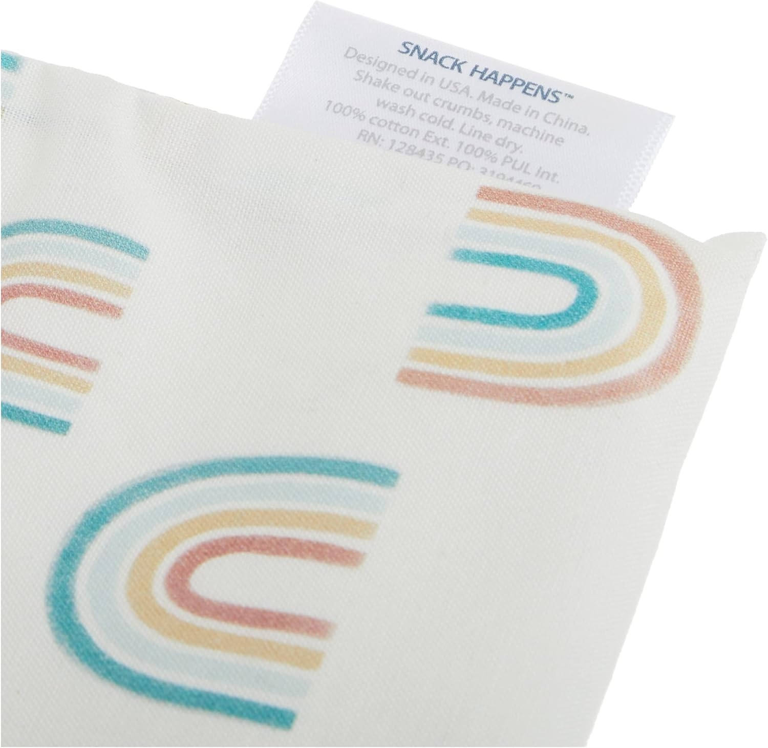 image:imageItzy Ritzy Reusable Snack Bag 7 x 7 BPAFree Pouch is Food Safe Washable and Ideal for Storing Snacks Pacifiers Electronics and Makeup in a Diaper Bags Purse or Travel Bag Over The Rainbow
