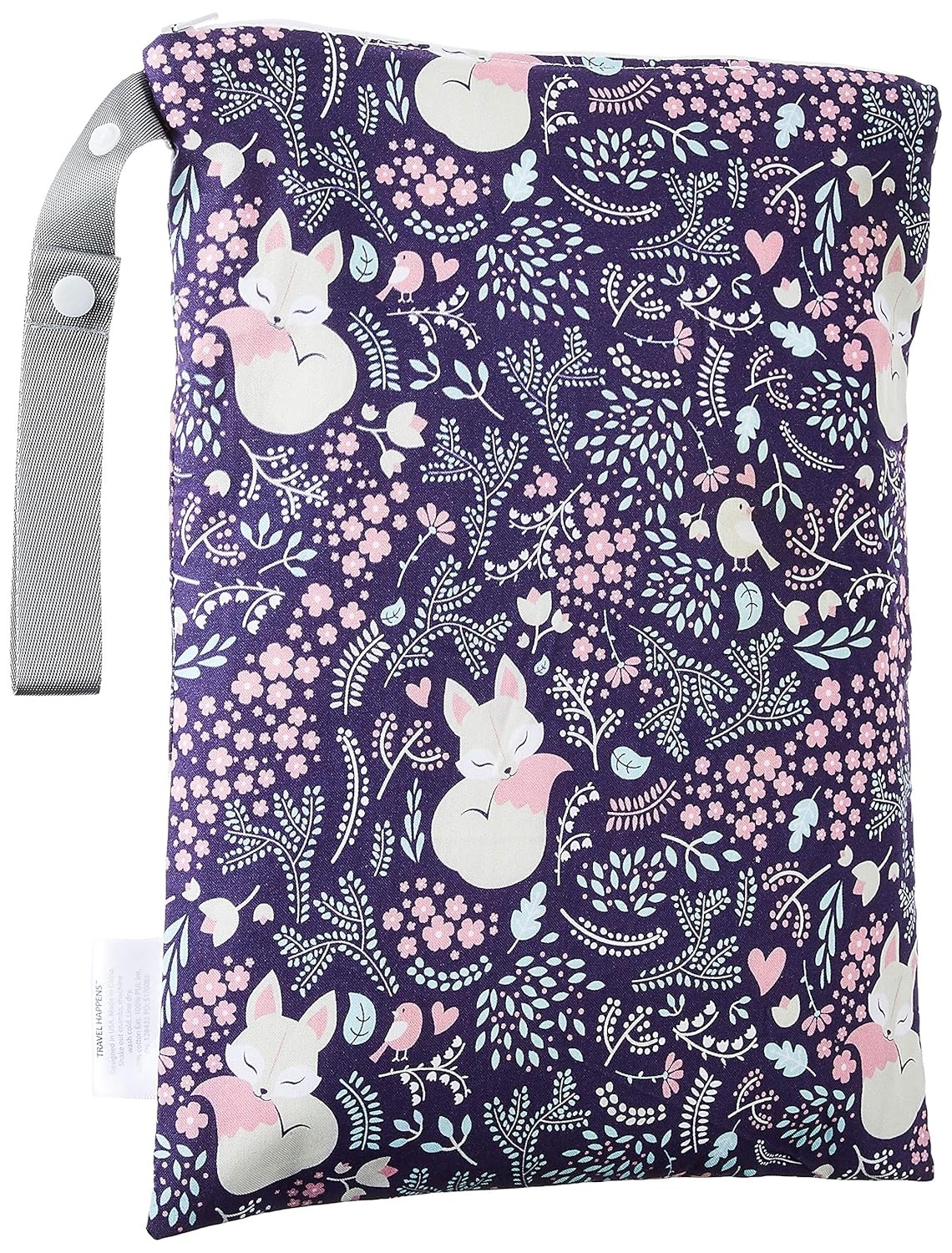 image:imageItzy Ritzy Sealed Wet Bag With Adjustable Handle Washable and Reusable Wet Bag with Water Resistant Lining Ideal for Swimwear Diapers Gym Clothes amp Toiletries Measures 11 x 14 Fox Hollow