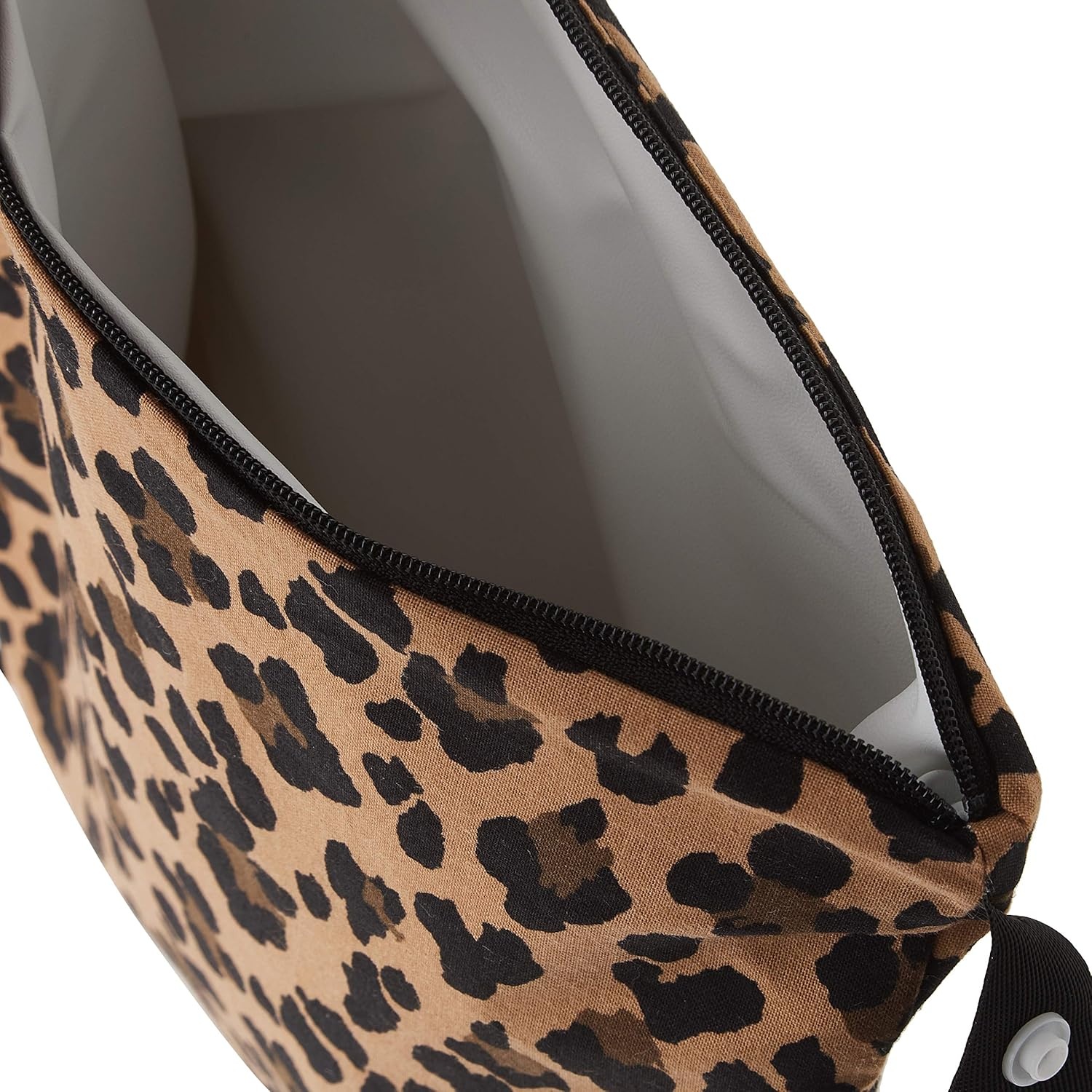 image:imageItzy Ritzy Sealed Wet Bag with Handle Wet Bag for Travel Swimsuits Cloth Diapers Gym Clothes amp Toiletries Washable amp Reusable with Water Resistant Lining Measures 11 x 14 Leopard
