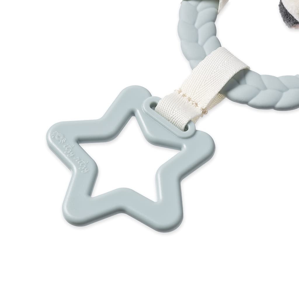 image:imageItzy Ritzy Teething Toy Gift Set Includes Cow Lovey amp BarnThemed Busy Ring Car Seat and Stroller Toy Features Crinkle Sounds Engaging Textures amp Silicone Teething Relief FarmFarm