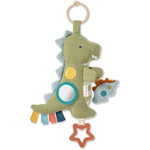 image:imageItzy Ritzy Bitzy Traveler Car Seat amp Stroller Toy for Babies  Developmental Sensory Toy Features Crinkle amp Rattle Sounds amp Multiple Textures Hanging Travel Toy for OntheGo Entertainment DinosaurDinosaur