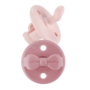 image:imageItzy Ritzy Silicone Orthodontic Pacifiers  Itzy Soother Pacifiers with Collapsible Handle amp Two Air Holes for Added Safety Baby Pacifier For Ages 0  6 Months Buttercream amp ToastBallet Slipper  Primrose 06 Months