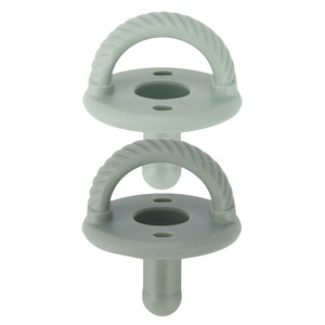image:imageItzy Ritzy Silicone Pacifiers for Ages 618 Months  Itzy Soother Pacifiers Feature Collapsible Handle amp Two Air Holes for Added Safety  Set of 2 in Light amp Dark PinkAgave  Succulent