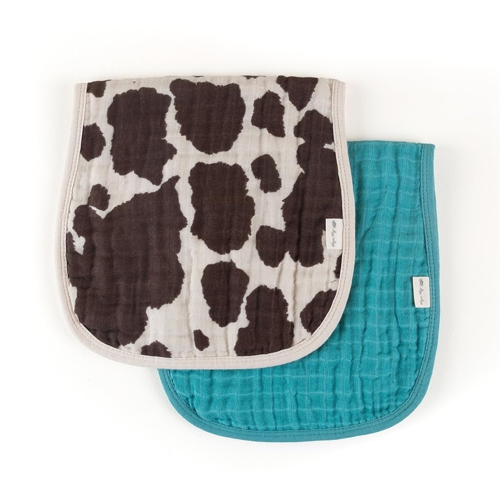 image:imageItzy Ritzy Set of 2 Baby Burp Cloths UltraSoft Absorbent Burping Cloths for Babies Made of 100 Cotton Muslin and Generously Sized with Trendy Coordinating Prints Machine Washable StrawberryCow Print
