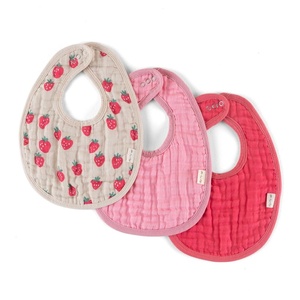 image:imageItzy Ritzy Set of 3 Baby Bibs  UltraSoft Adjustable Infant amp Toddler Bibs Made of TripleLayer Cotton Muslin Ideal for Drooling Teething amp Eating 3 Stylish Coordinating Prints CheckerboardStrawberry