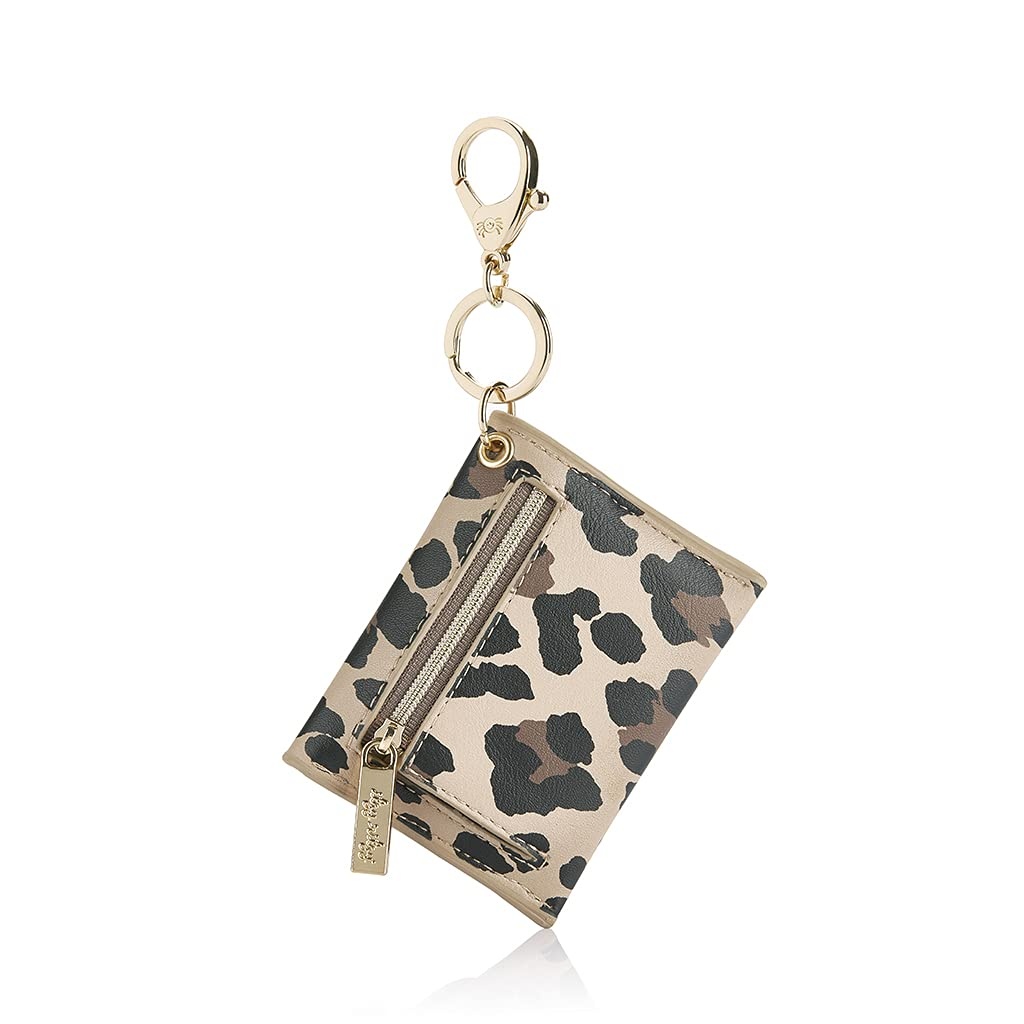 image:imageItzy Ritzy Itzy Mini Keychain Wallet Small Card Holder Can Clip to Diaper Bag Purse Travel Bag or Keychain Leopard
