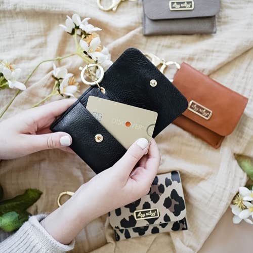 image:imageItzy Ritzy Itzy Mini Keychain Wallet Small Card Holder Can Clip to Diaper Bag Purse Travel Bag or Keychain Leopard