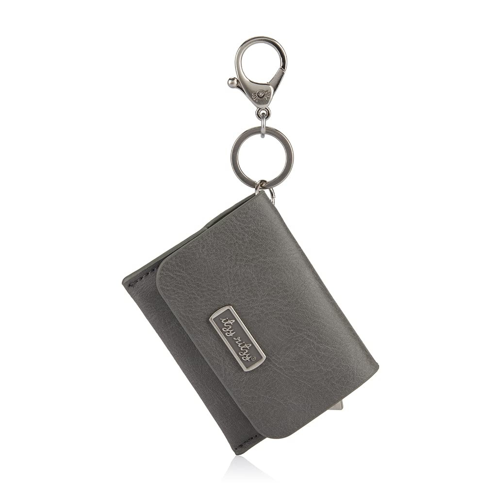 image:imageItzy Ritzy Itzy Mini Wallet Card Holder or Keychain Wallet Small Wallet Can Clip to Diaper Bag Purse Travel Bag or Keychain Grayson