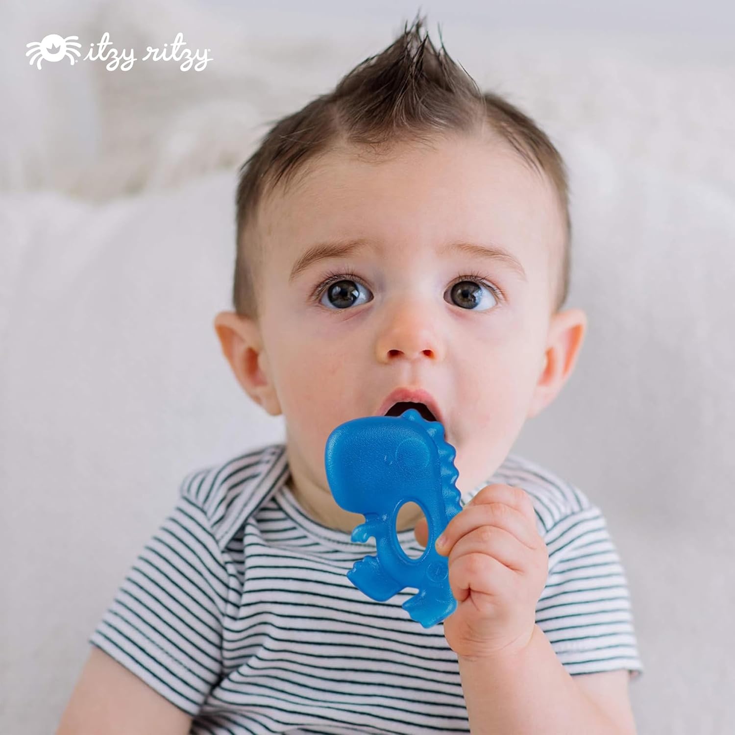 image:imageItzy Ritzy WaterFilled Teethers Cold Cutie Coolers Textured On Both Sides to Massage Sore Gums amp Emerging Teeth Can Be Chilled in Refrigerator Set of 3 Green Cactus Water TeethersDinosaur