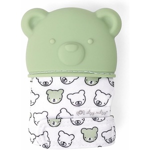 image:imageItzy Ritzy Silicone Teething Mitt  Soothing Infant Teething Mitten with Adjustable Strap Crinkle Sound amp Textured Silicone to Soothe Sore amp Swollen Gums  For Ages 3 Months amp Up LlamaBear