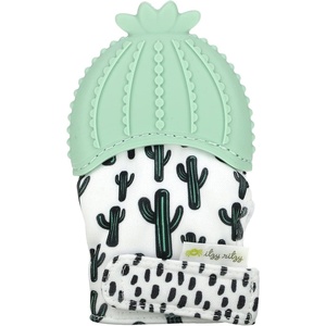 image:imageItzy Ritzy Silicone Teething Mitt  Soothing Infant Teething Mitten with Adjustable Strap Crinkle Sound amp Textured Silicone to Soothe Sore amp Swollen Gums  For Ages 3 Months amp Up LlamaCactus