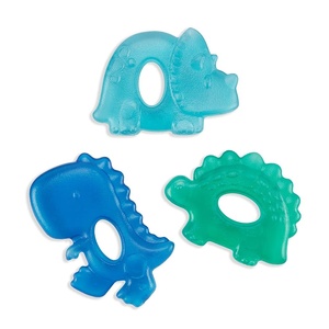 image:imageItzy Ritzy WaterFilled Teethers  Cold Cutie Coolers Textured On Both Sides to Massage Sore Gums amp Emerging Teeth  Can Be Chilled in Refrigerator Set of 3 Green Cactus Water TeethersDinosaur