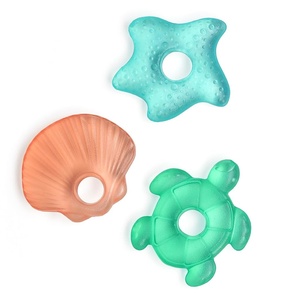 image:imageItzy Ritzy WaterFilled Teethers  Cold Cutie Coolers Textured On Both Sides to Massage Sore Gums amp Emerging Teeth  Can Be Chilled in Refrigerator Set of 3 Seaside Water TeethersSeaside