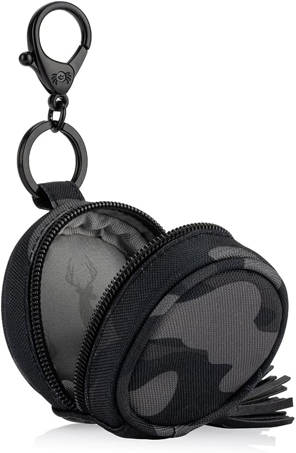 image:imageItzy Ritzy Pacifier Holder Case with Clip Pacifier Case Includes Clasp to Easily Attach to a Diaper Bag or Purse Measures 25 in Diameter and Holds 2 Pacifiers Milk amp HoneyCamo