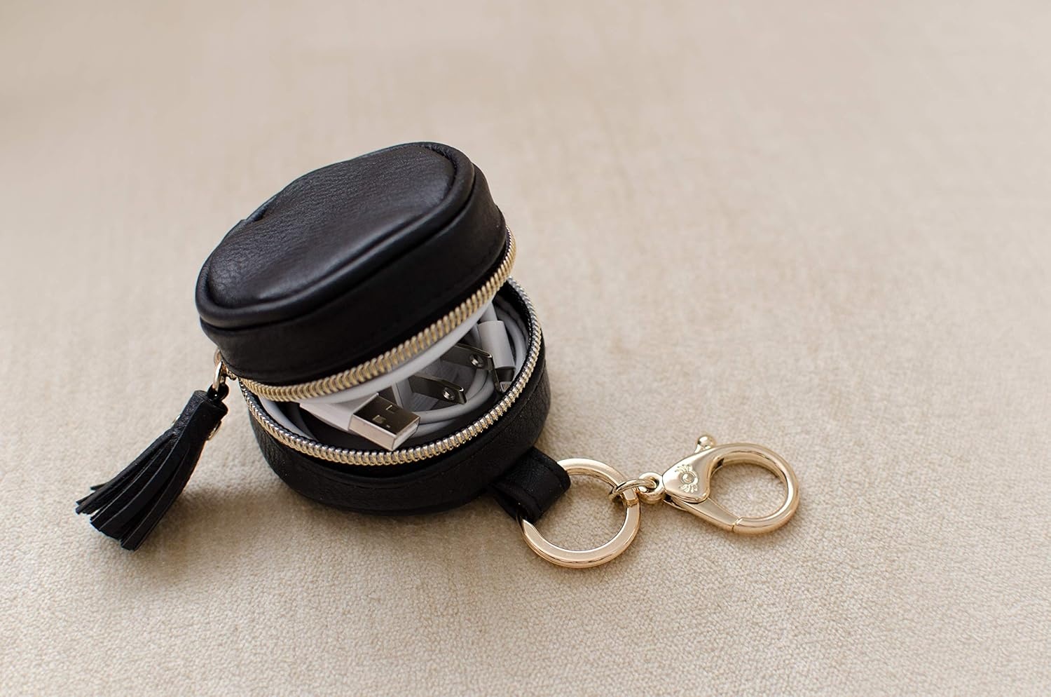image:imageItzy Ritzy Pacifier Holder Case with Clip Pacifier Case Includes Clasp to Easily Attach to a Diaper Bag or Purse Measures 25 in Diameter and Holds 2 Pacifiers Milk amp HoneyBlack