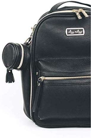 image:imageItzy Ritzy Pacifier Holder Case with Clip Pacifier Case Includes Clasp to Easily Attach to a Diaper Bag or Purse Measures 25 in Diameter and Holds 2 Pacifiers Milk amp HoneyBlack