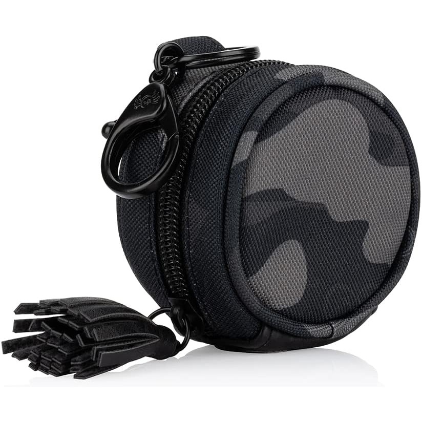 image:imageItzy Ritzy Pacifier Holder Case with Clip Pacifier Case Includes Clasp to Easily Attach to a Diaper Bag or Purse Measures 25 in Diameter and Holds 2 Pacifiers Milk amp HoneyCamo