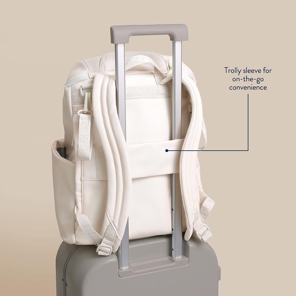 image:imageItzy Ritzy Belong Bucket Backpack Lightweight Diaper Bag Backpack Featuring 16 Pockets Bucket Top Opening Stroller Straps amp Changing Pad Organized and Stylish Everyday Family Backpack GreenBone