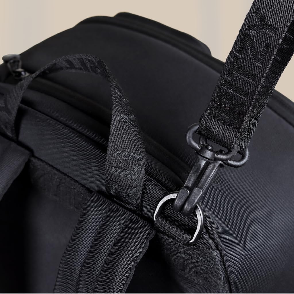 image:imageItzy Ritzy Utility Diaper Bag Backpack Features 17 Pockets Including 2 Insulated Bottle Holders amp Trolley Sleeve and Includes Stroller Straps amp Changing Pad Part of the Belong Collection GreenBlack