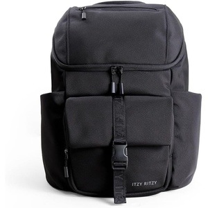 image:imageItzy Ritzy Belong Bucket Backpack  Lightweight Diaper Bag Backpack Featuring 16 Pockets Bucket Top Opening Stroller Straps amp Changing Pad  Organized and Stylish Everyday Family Backpack GreenBlack