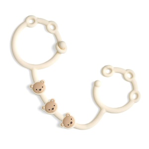 image:imageItzy Ritzy Toy amp Snack Cup Strap  Adjustable Strap for Keeping Babys Toys Nearby  BPAFree Silicone  Tether for Strollers High Chairs amp Car Seats  Dishwasher Safe BearBear